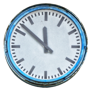 Time indicating pointer time of