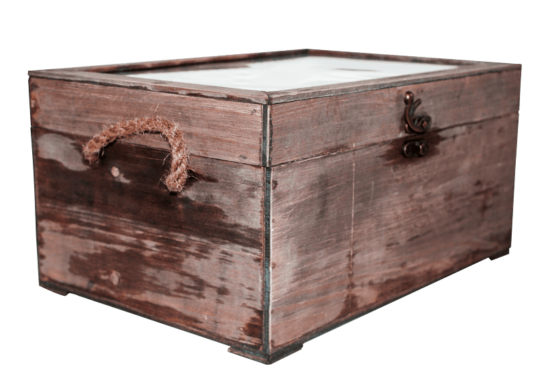 Wooden brown storage