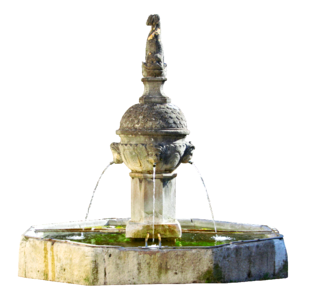 Water games stone stone sculpture