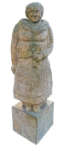 Stone statue female figure