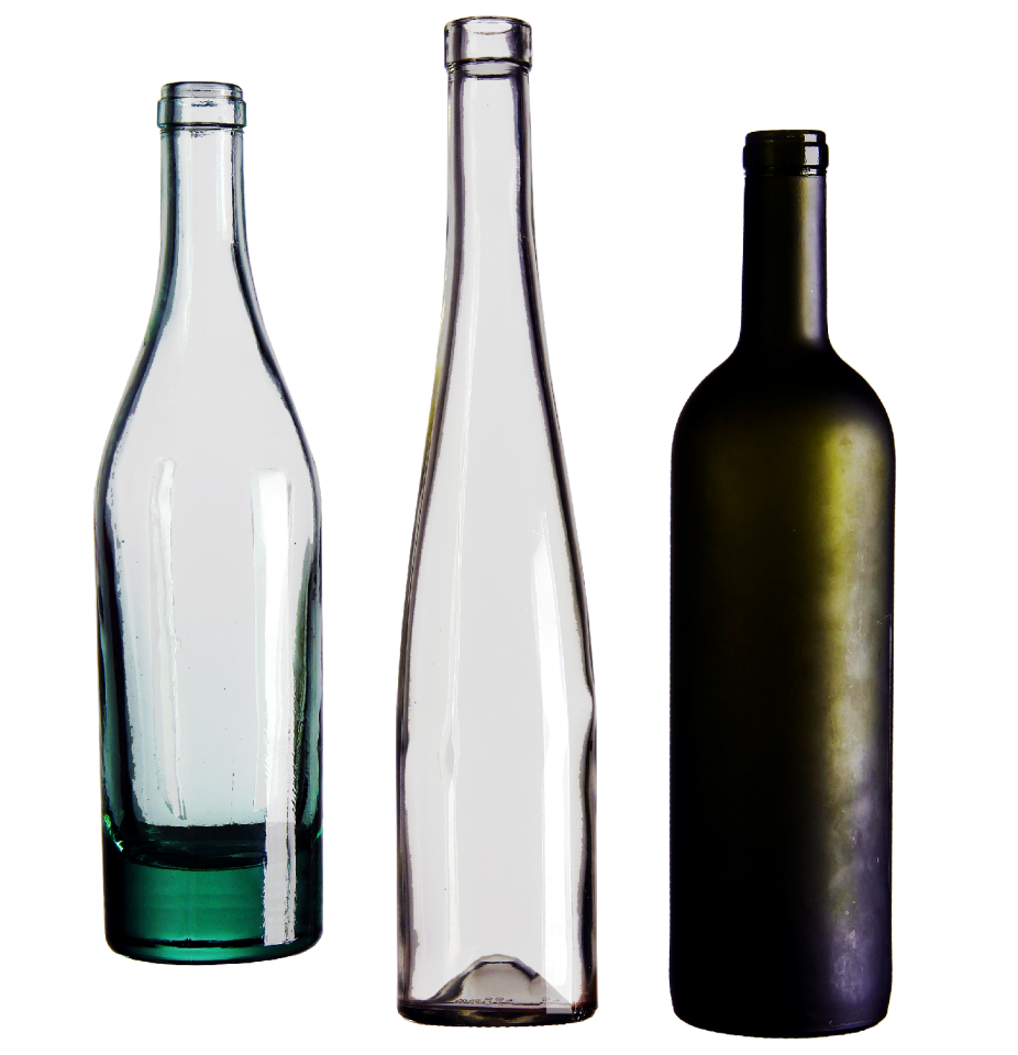 Bottle wine transparent