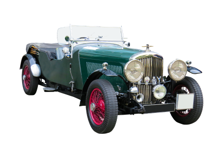 Oldtimer bentley isolated