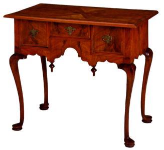 Cabriole legs furniture walnut veneer