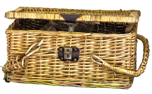 Wicker basket weave woven