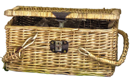 Wicker basket weave woven