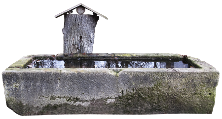 Water stone trough livestock watering