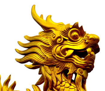 Dragon's head asia temple