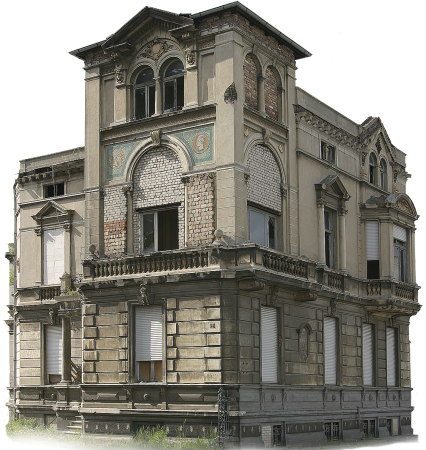 Villa real estate isolated