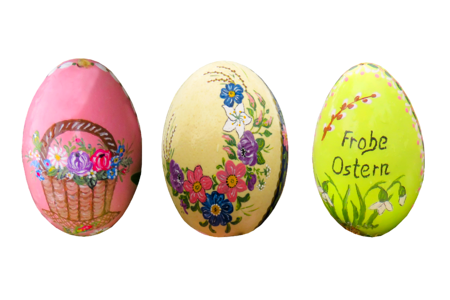 Easter egg ornament isolated