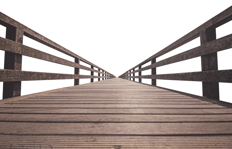Planks away boardwalk