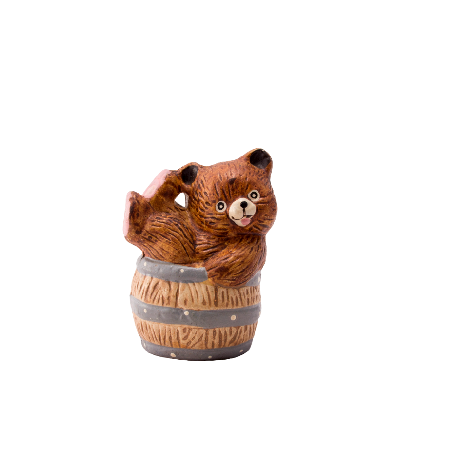 Brown ceramic figure