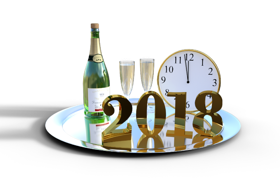 Celebrate 2018 champagne