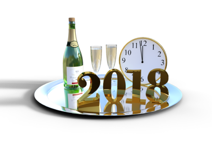 Celebrate 2018 champagne