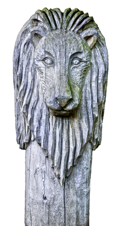 Mane animal wood carving