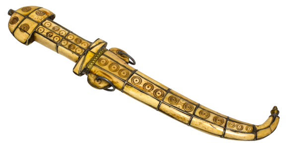 Brass metallic weapon