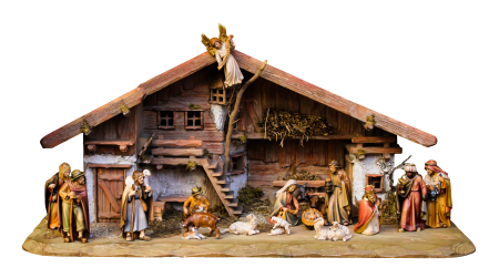 Father christmas stall jesus