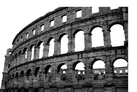 Rome building romans
