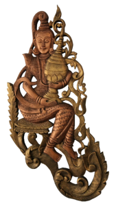 Decorated woman brass