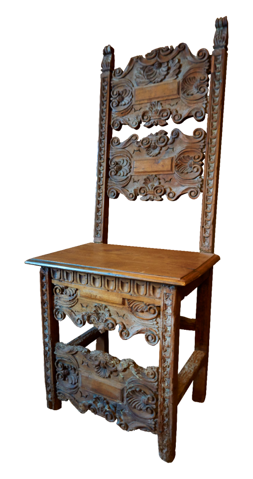 Wooden chairs craft carving