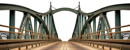 Architecture steel structure bridge construction