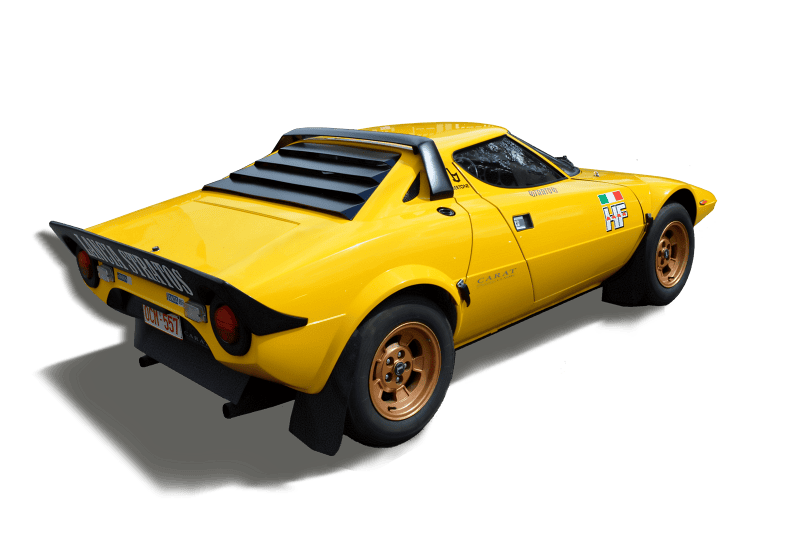 Isolated exempt and edited italian car brand