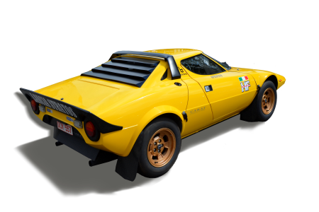 Isolated exempt and edited italian car brand