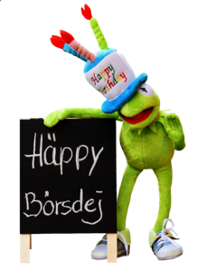 Frog greeting card joy