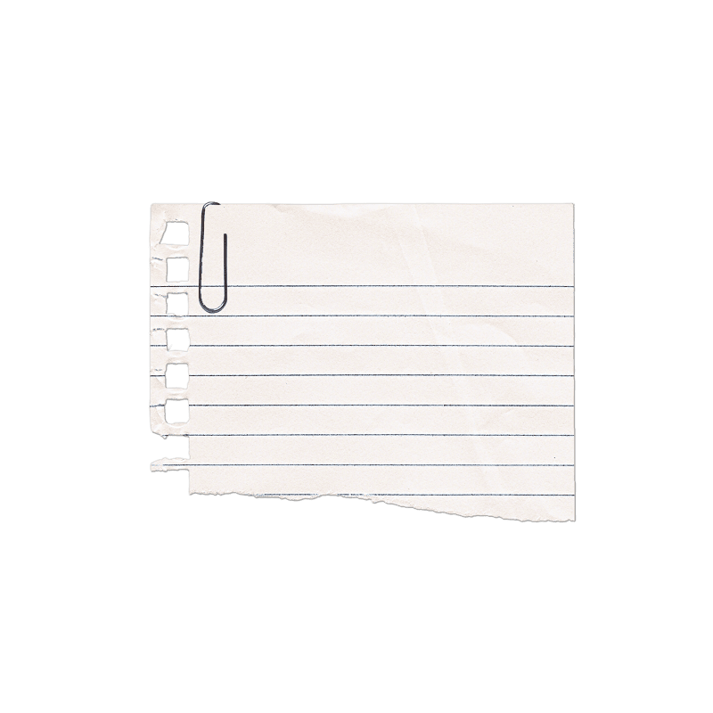Feint torn note