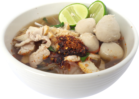 Thai noodles hot and sour soup