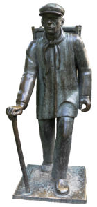 Bronze statue still image figure