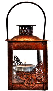 Art nouveau light vintage lantern