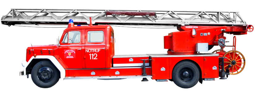 Turntable ladder fire escape oldtimer