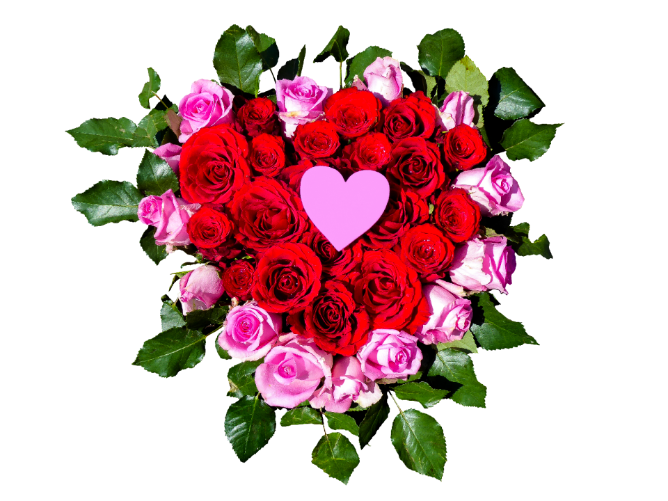 Heart flowers floral decorations decoration
