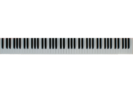 Isolated piano keyboard music