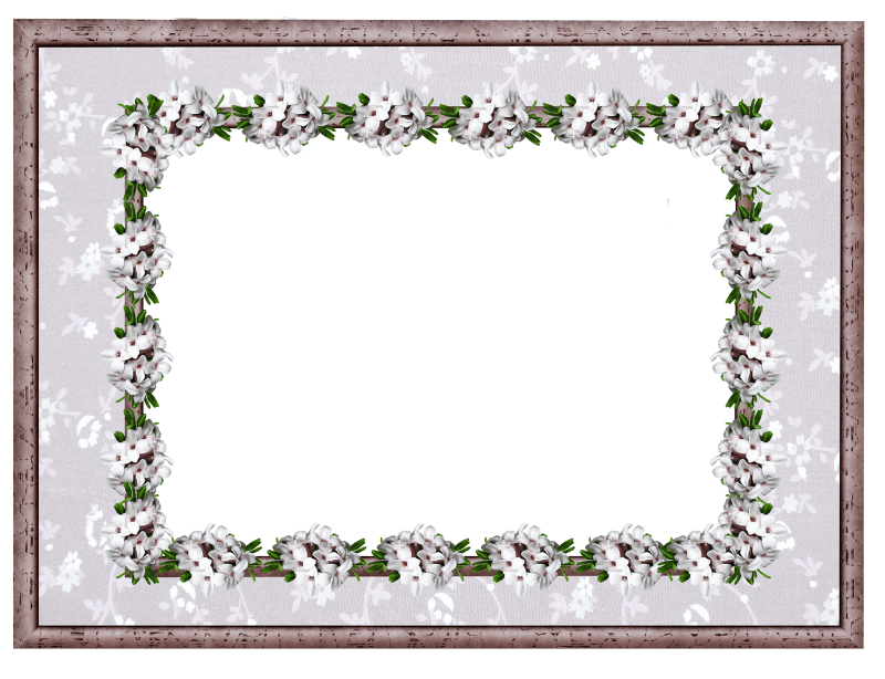 Floral decoration cut out