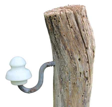 Nature fence fence post