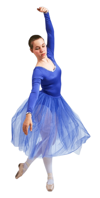 Girl dancer scarf
