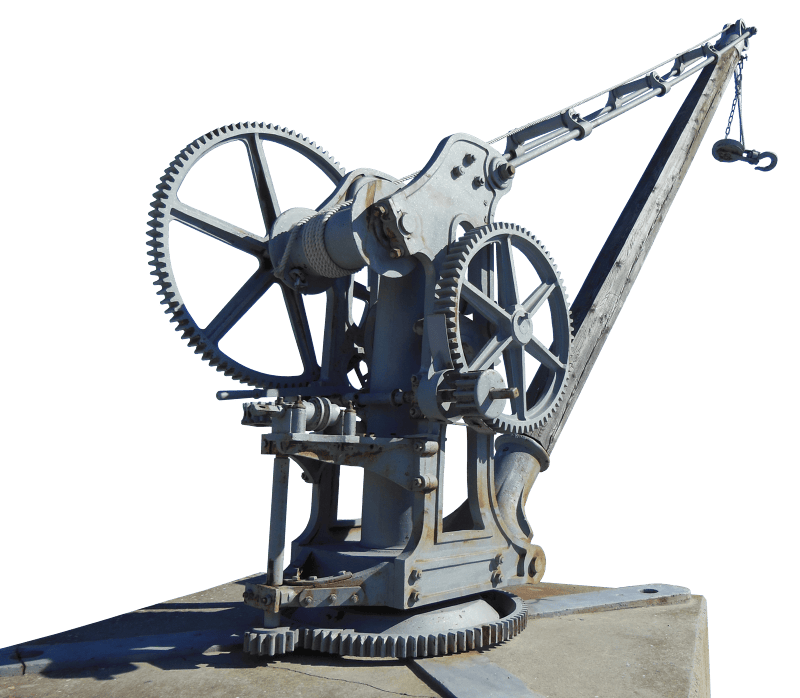 Hoist old transmission