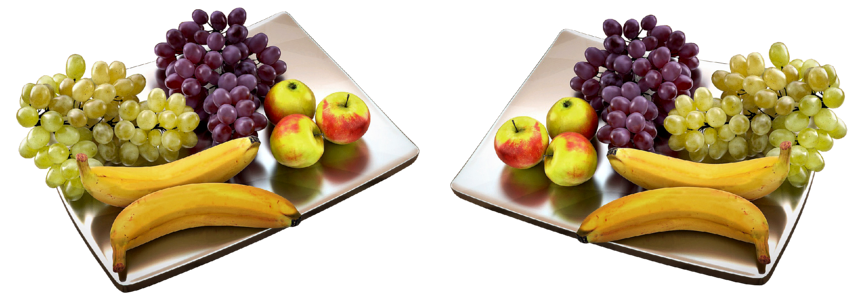 Grapes apple metal shell