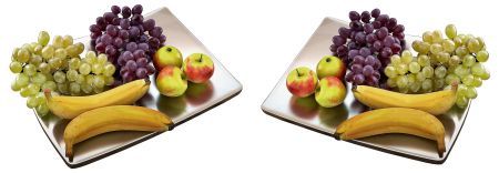 Grapes apple metal shell