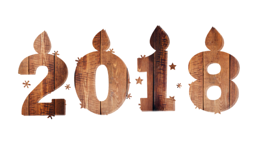 Wood 2018 happy new year