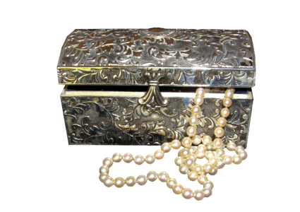 Chest pearls decorative container