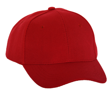 Red helmet cap