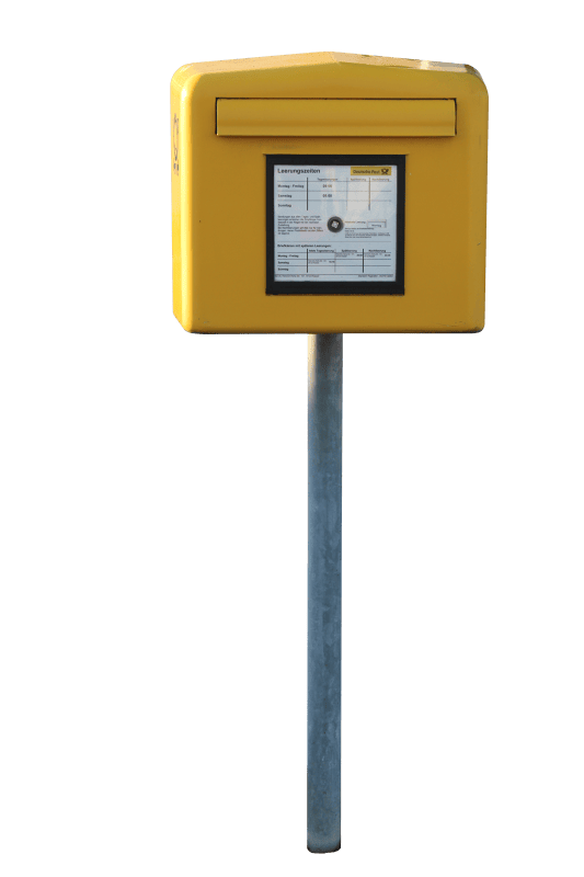 Post mail box letter box deutsche post