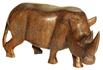 Animal figure wood carving carving