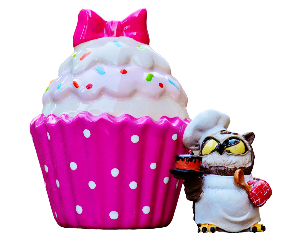 Cupcake owl cake