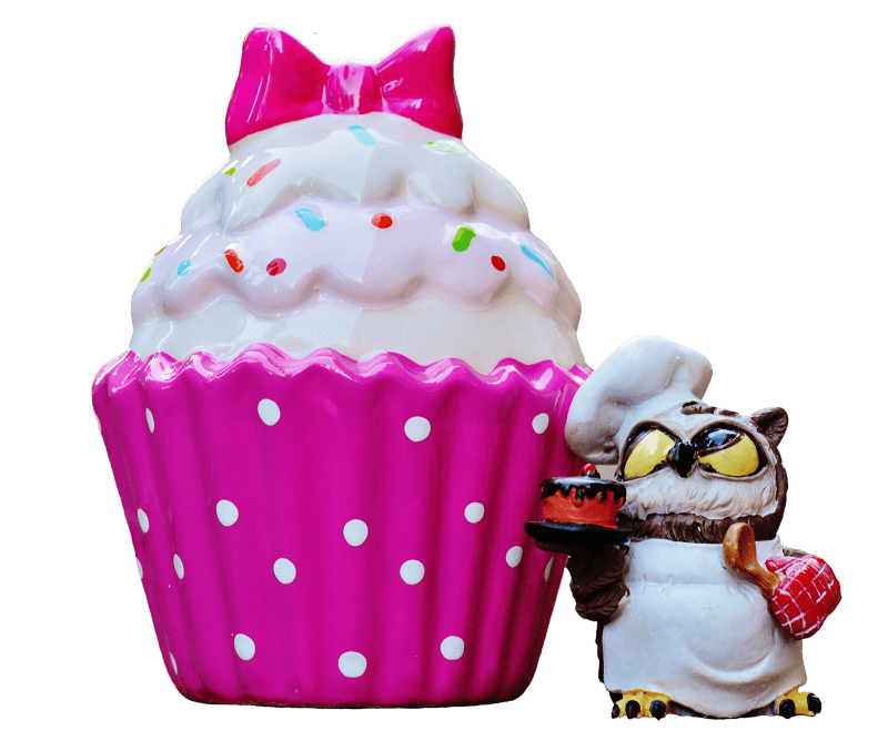 Cupcake owl cake