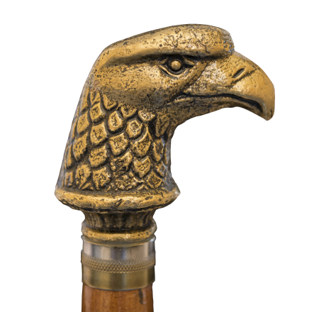 Eagle head brass old