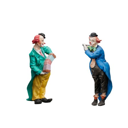 Musical clown cheerful decoration