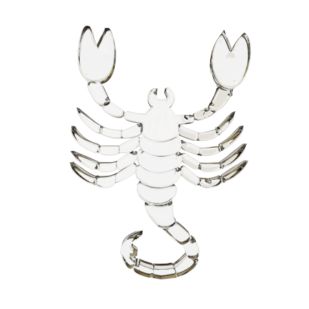 Glass signs of the zodiac scorpion horoscope